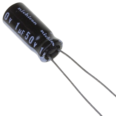 1µF 50V Capacitor – High-Quality Electrolytic/Ceramic Capacitor for Electronic Circuits
