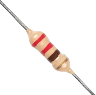 220 Ohm Resistor – 5% Tolerance, 1/4W Carbon Film